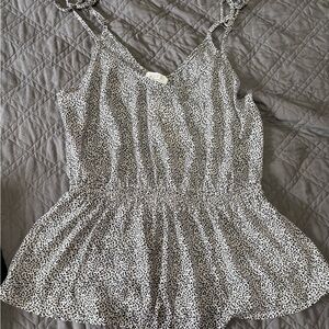 Sienna Sky Black and White Patterned Top